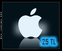 iTunes Apple Store 25 TL Bakiye