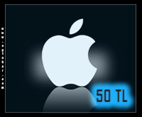 iTunes Apple Store 50 TL Bakiye